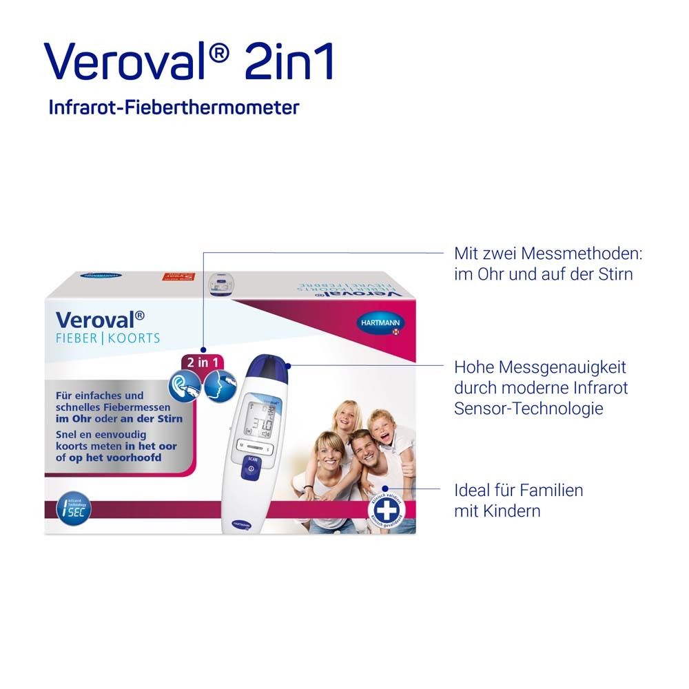 Veroval® 2in1 Infrarot-Fieberthermometer DS 22