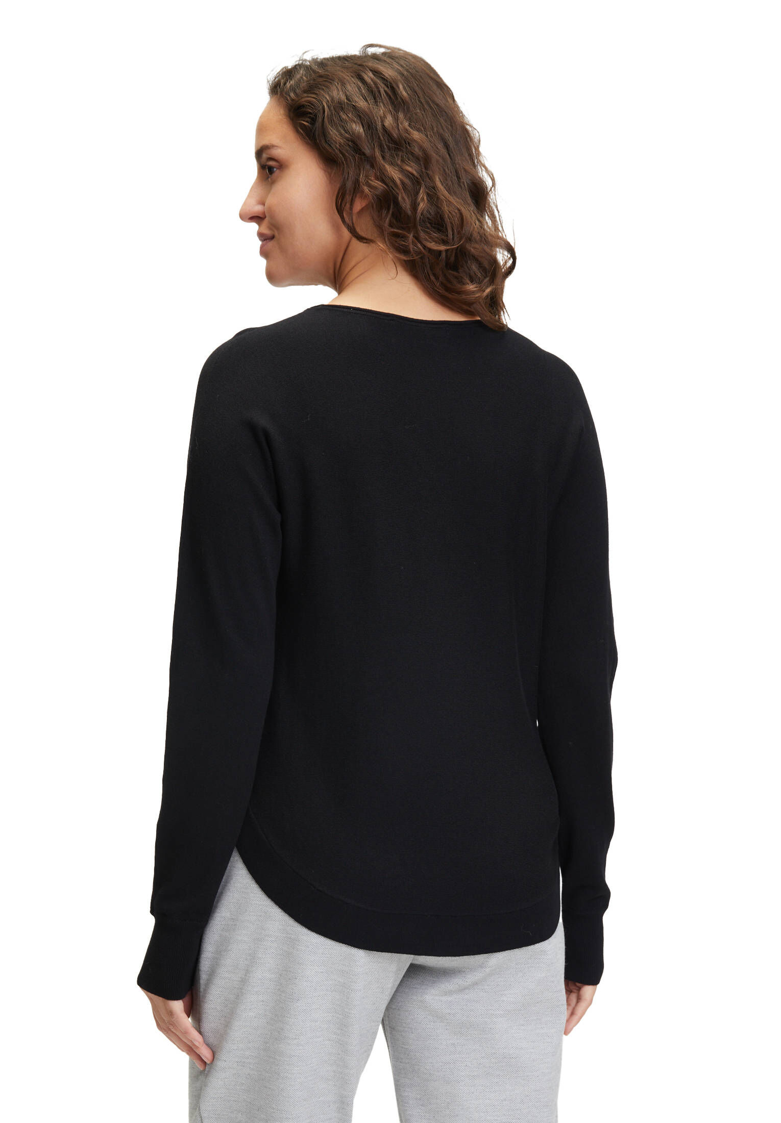 Betty & Co| Damen Feinstrickpullover mit U-Boot-Ausschnitt