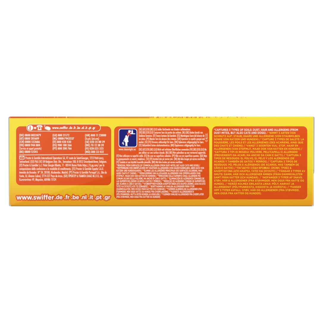 Swiffer Trap & Lock Staubmagnet Kit Febreze Duft (1 Handgriff + 3 Nachfülltücher)