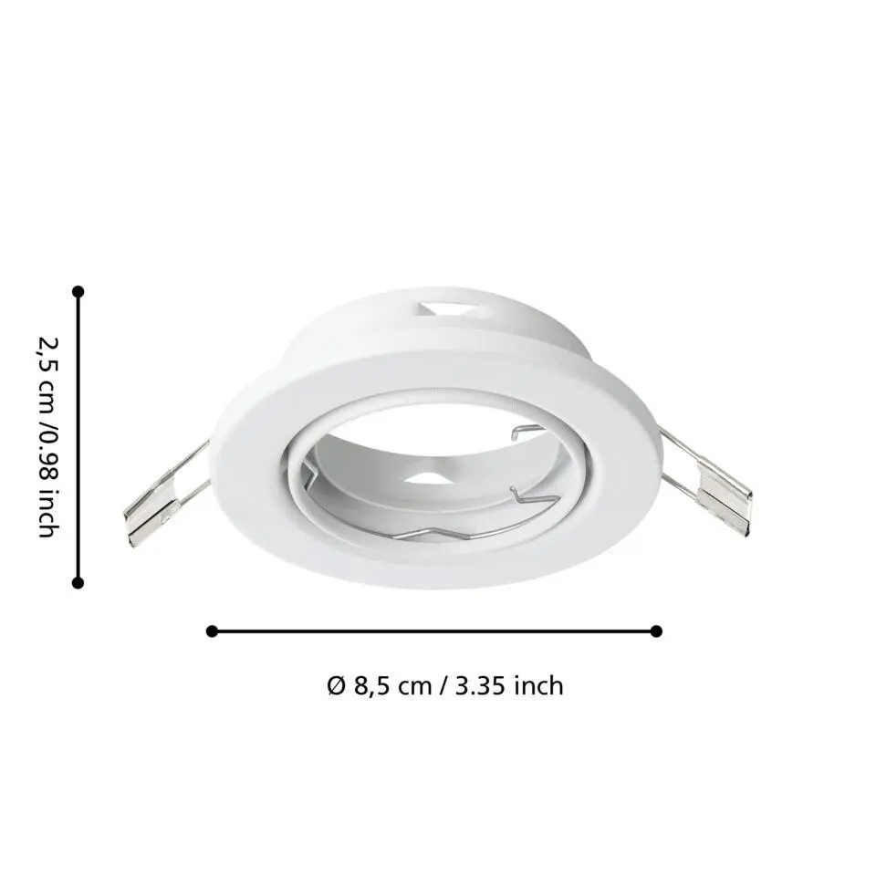 EGLO Agulo inbouwspot - 10x - Ø86 - GU10 - Wit