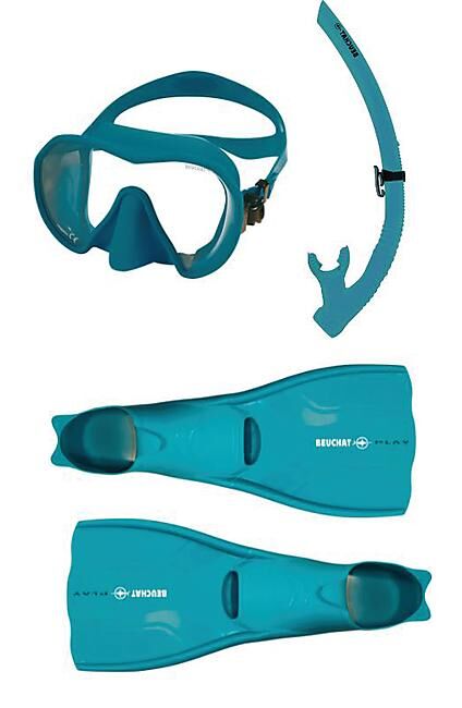 BEUCHAT - KIT PALMES MASQUE TUBA DE SNORKELING ATOLL FEMME