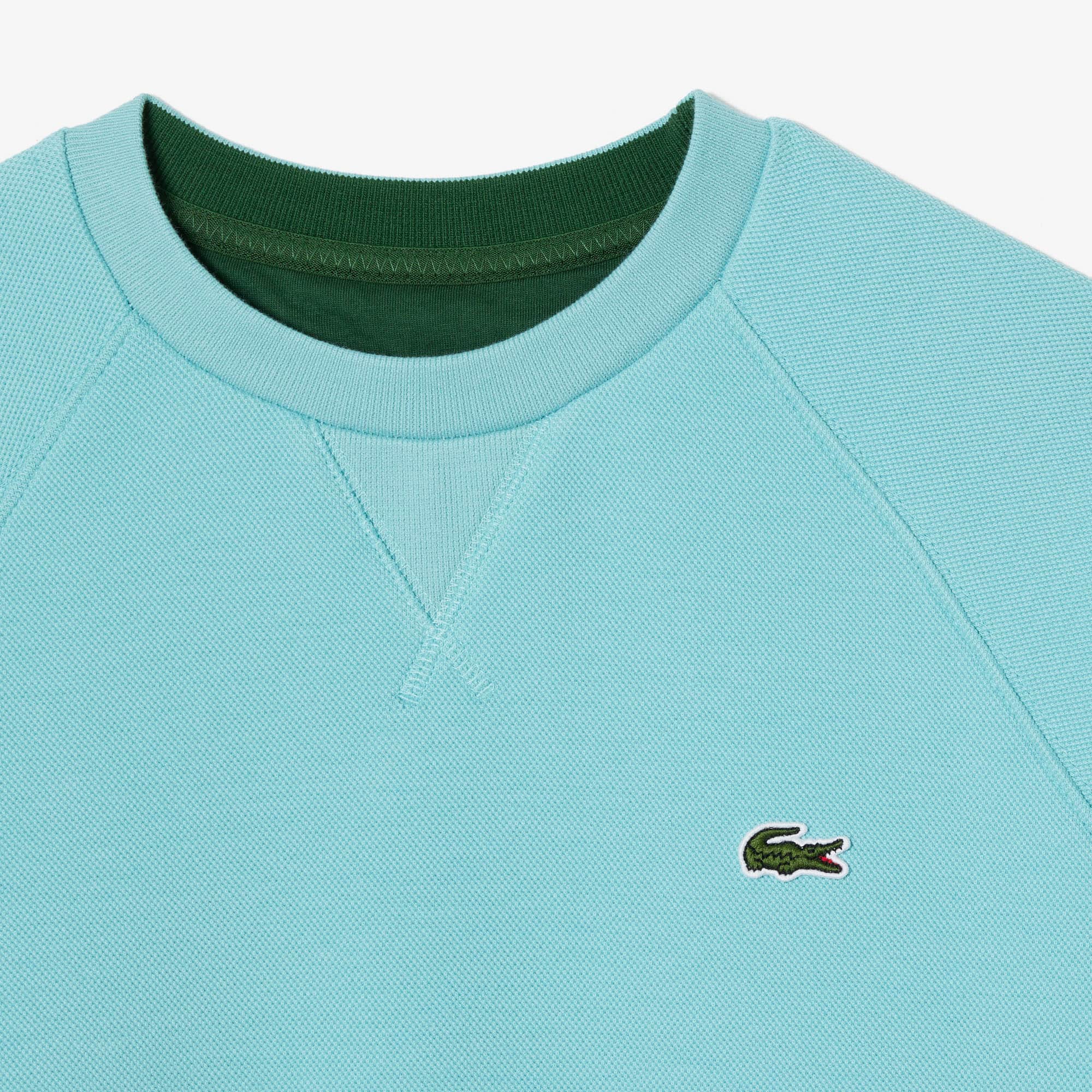 Sweatshirt Jogger à col rond double face piqué Sweatshirts - Bleu - Lacoste - Femme