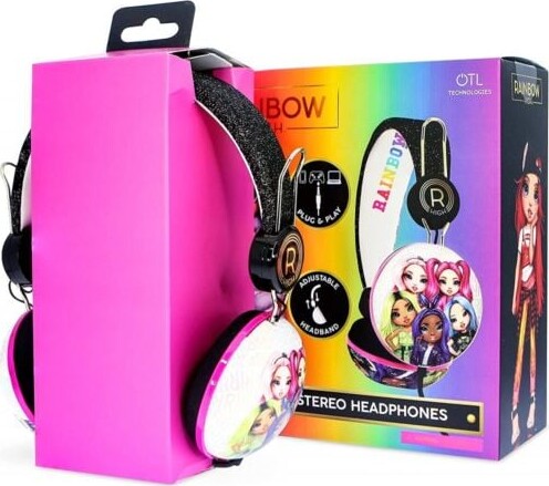 Rainbow High - Hovedtelefoner Til Børn - Otl - Sort Hvid