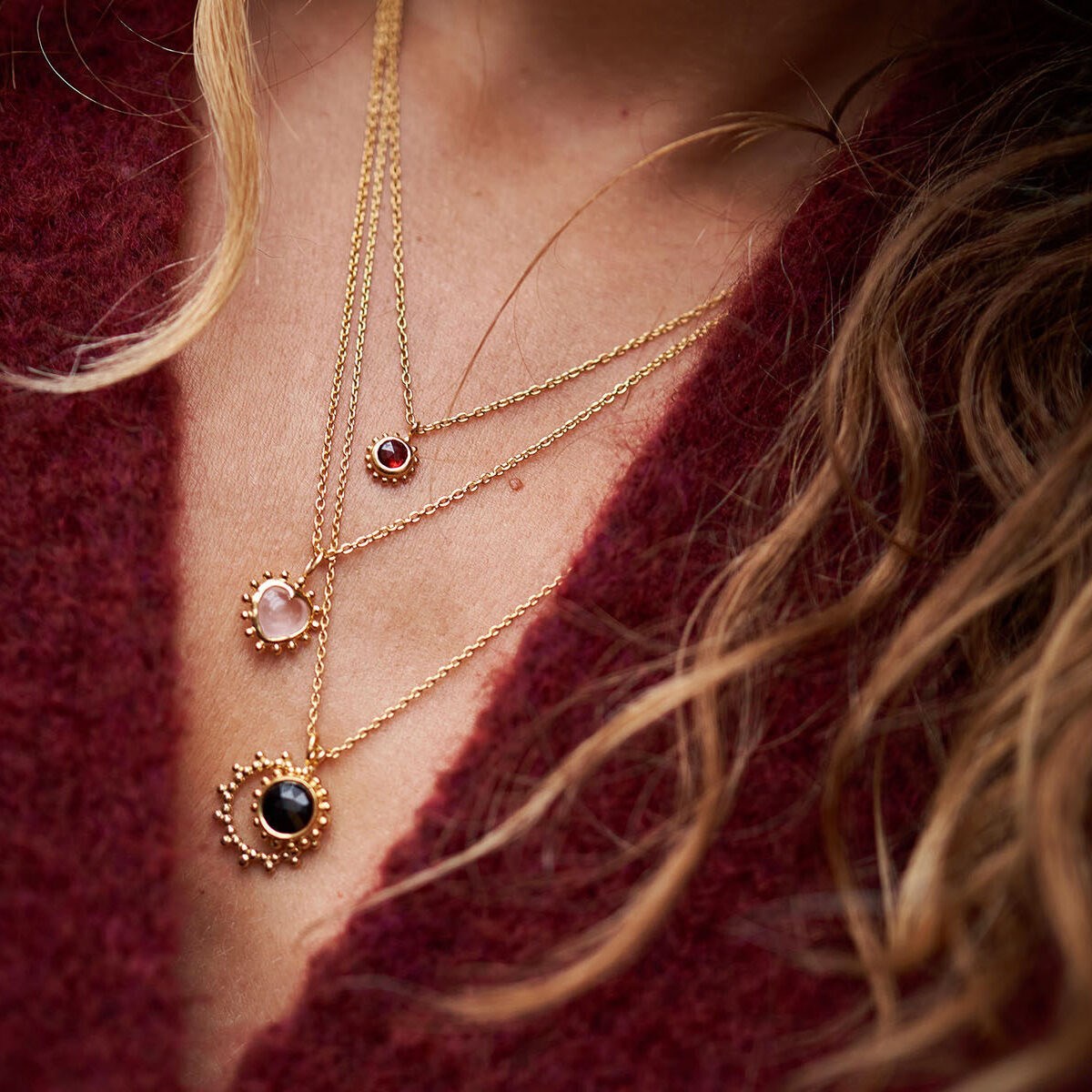 Collier mini Surya Soleil et Labradorite