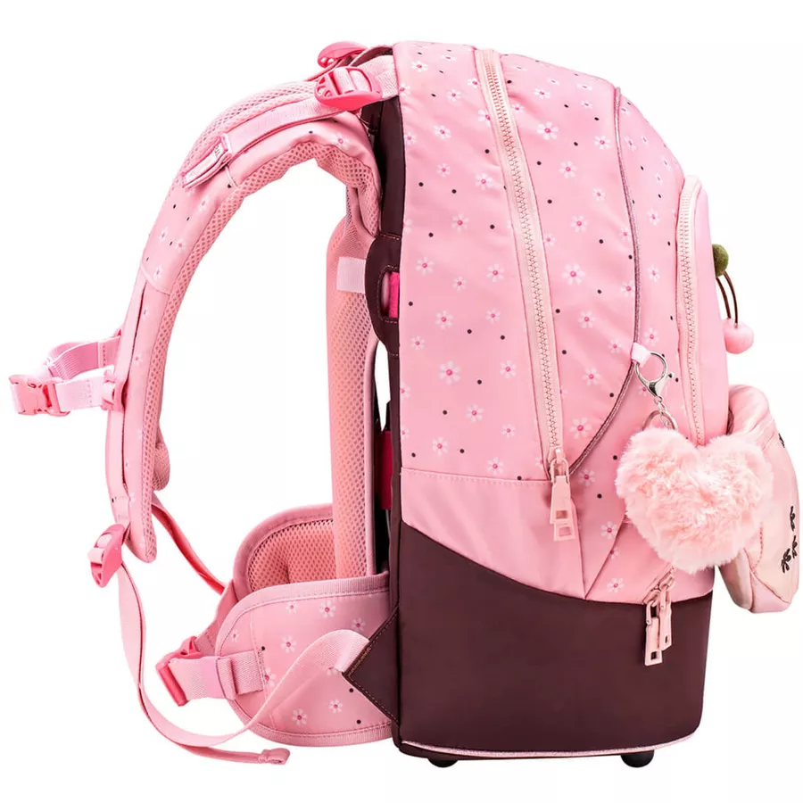 Belmil Schulrucksack 2-IN-1 Schulrucksack & Gürteltasche Cherry Blossom