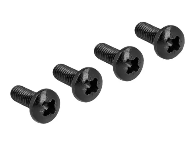 Delock - Rack - vægmonterbar - sort - 1U - 19