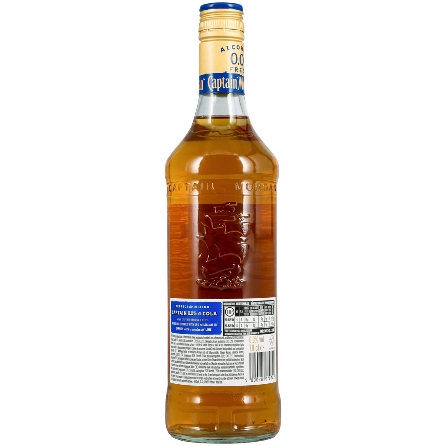 Captain Morgan 0.0% Spiced Gold alkoholfrei -70cl