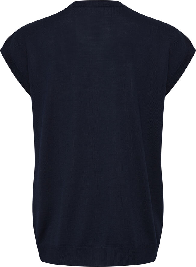 Casual Friday CFKARLO merino mix vest Navy blazer