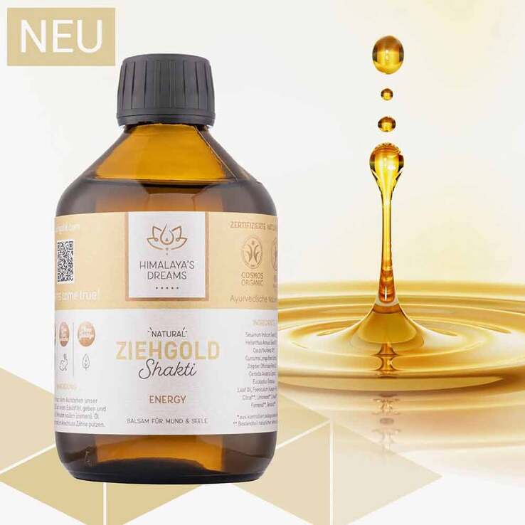 Himalayas Dreams Ayurveda Ziehgold Shakti Öl, 250 ml