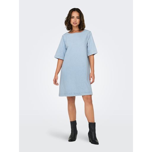 ONLY Gigi Kjole, Light Blue Denim, XL