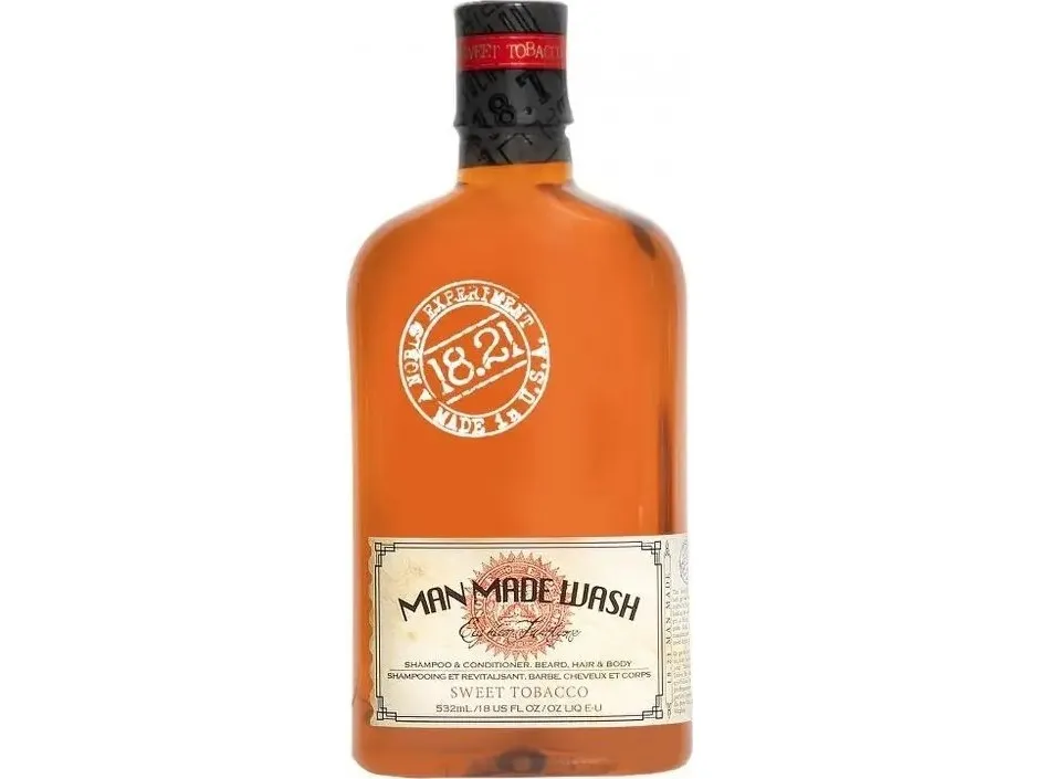 Baylis & Harding 18.21 Man Made Wash Sweet Tobacco Multifunktionel 3-i-1 shampoo, balsam og kropsvask til mænd i én, 530 ml