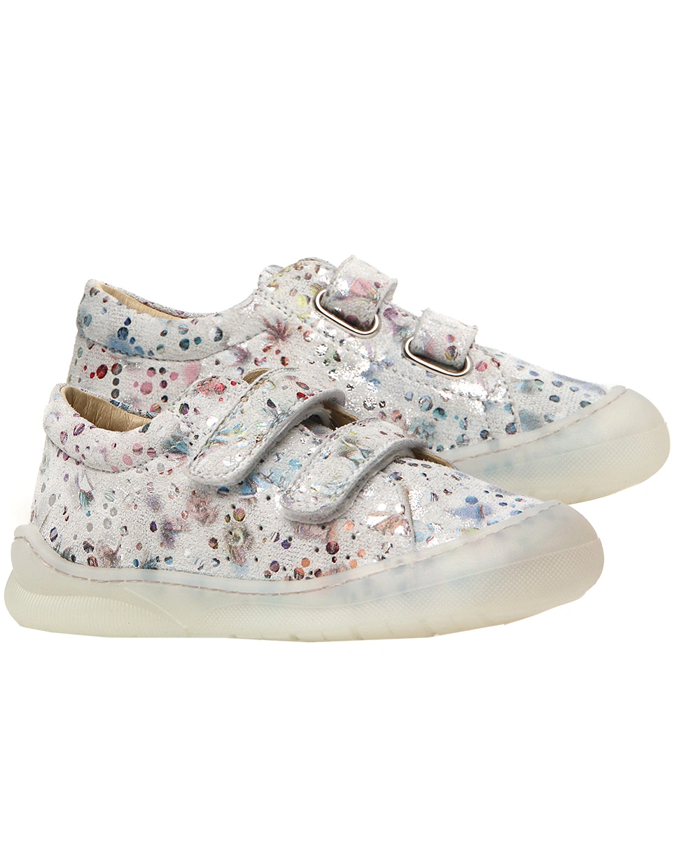 Klett-Halbschuhe GABBY VL FLOWERY in weiß