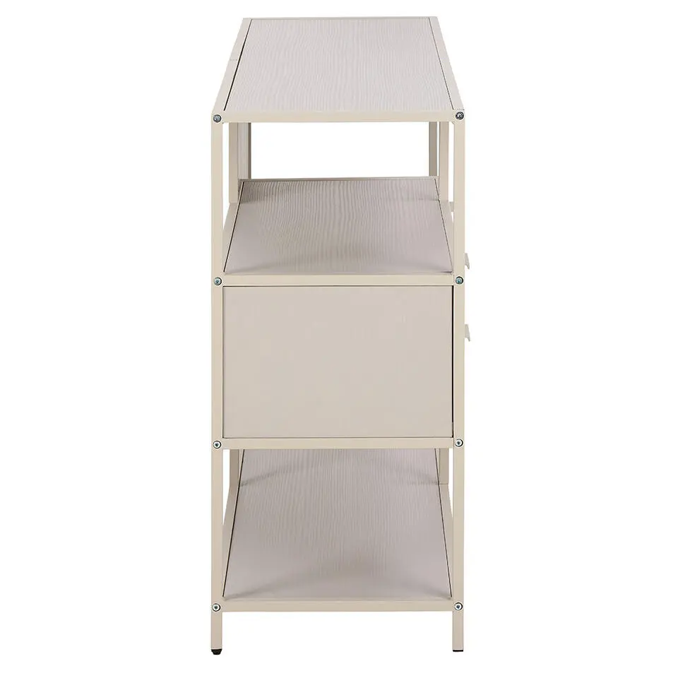 Hioshop Sea wandkast 2 lades 3 planken grijs