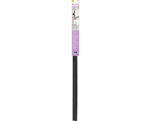 Universele deurafdichting, zwart, 1 m x 44 mm