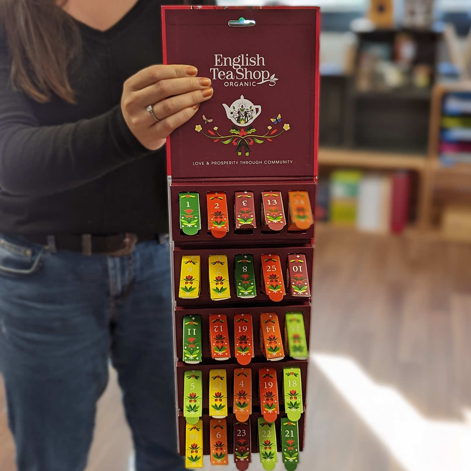 Calendrier de l'Avent à suspendre - 25 sachets de thé bio