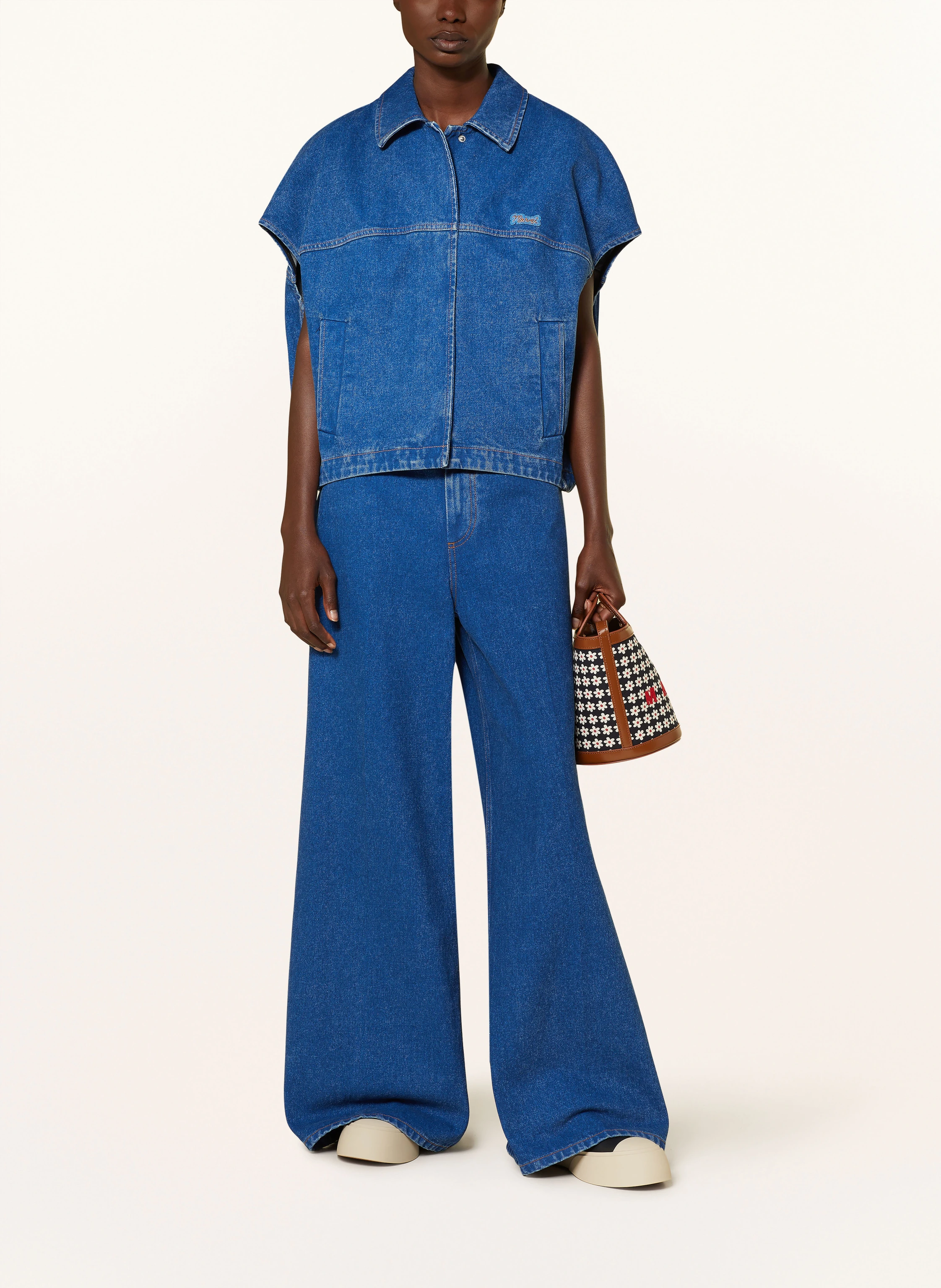 MARNI Oversized-Jeansweste