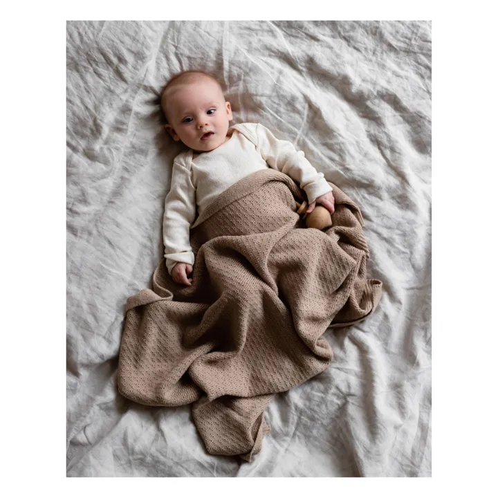 Hvid Couverture Dora Laine Mérinos | Beige