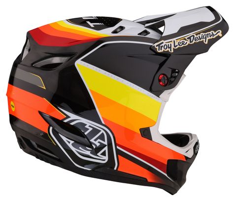 Casque Intégral Troy Lee Designs D4 Carbon Mips Noir/Orange