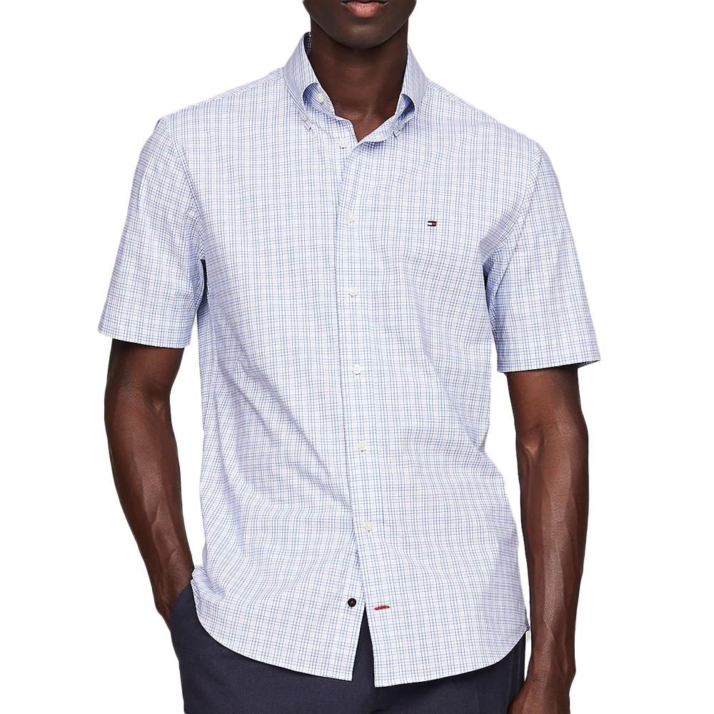 Tommy Hilfiger Chemise Bleu/Blanche Homme Tommy Hilfiger MW0MW35311