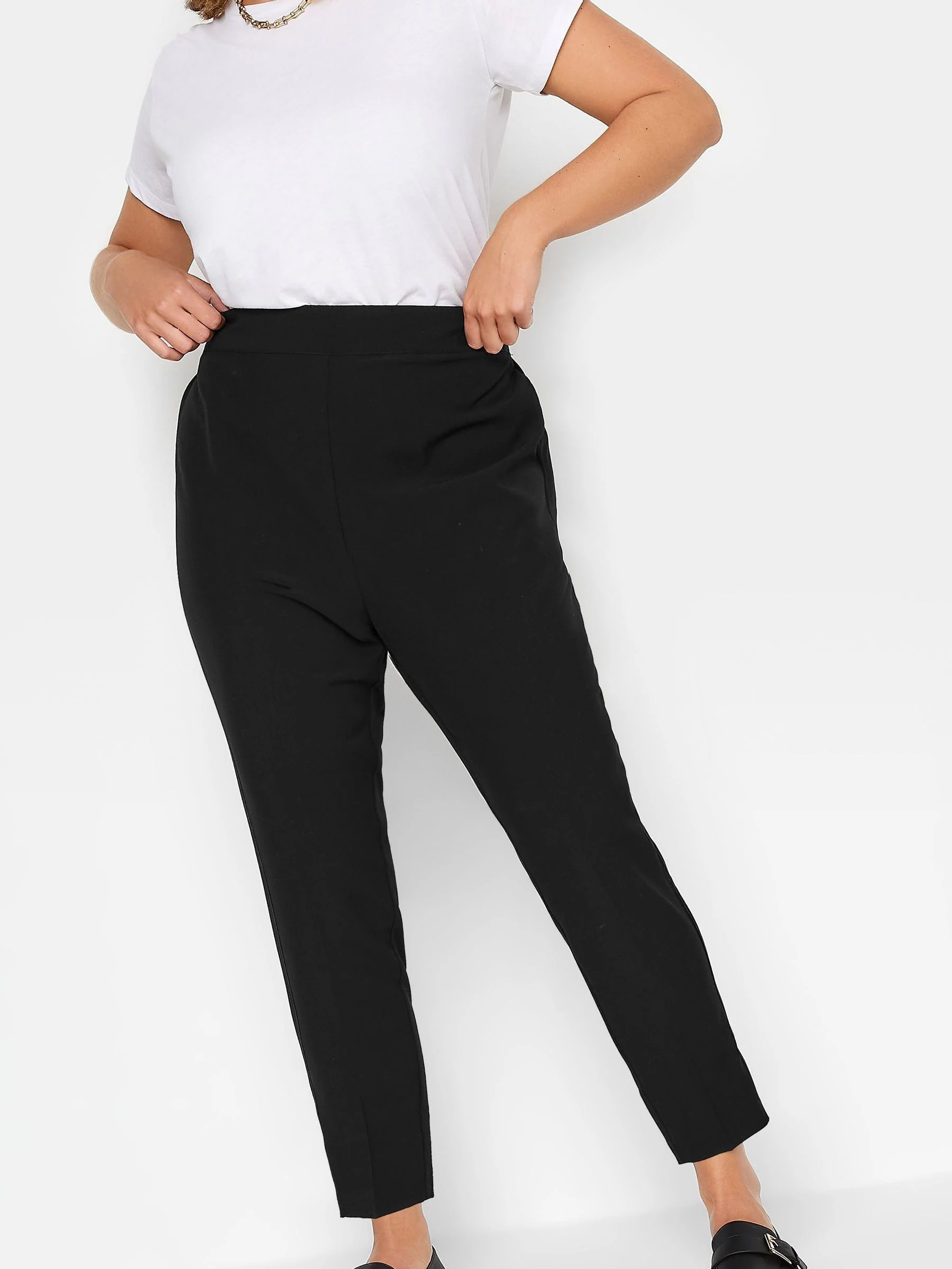 Yours Curve elastische stretchbroek met toelopende pijpen