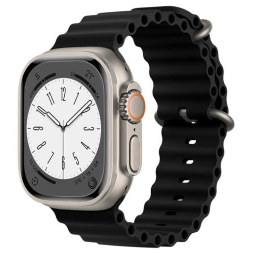 Pulseira de silicone compatível com Apple Watch 42/44/45/49mm Smartek Smtk-ocean