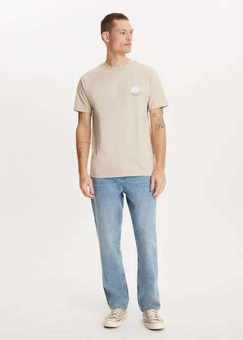 T-shirt met print art zand (ZND.L)