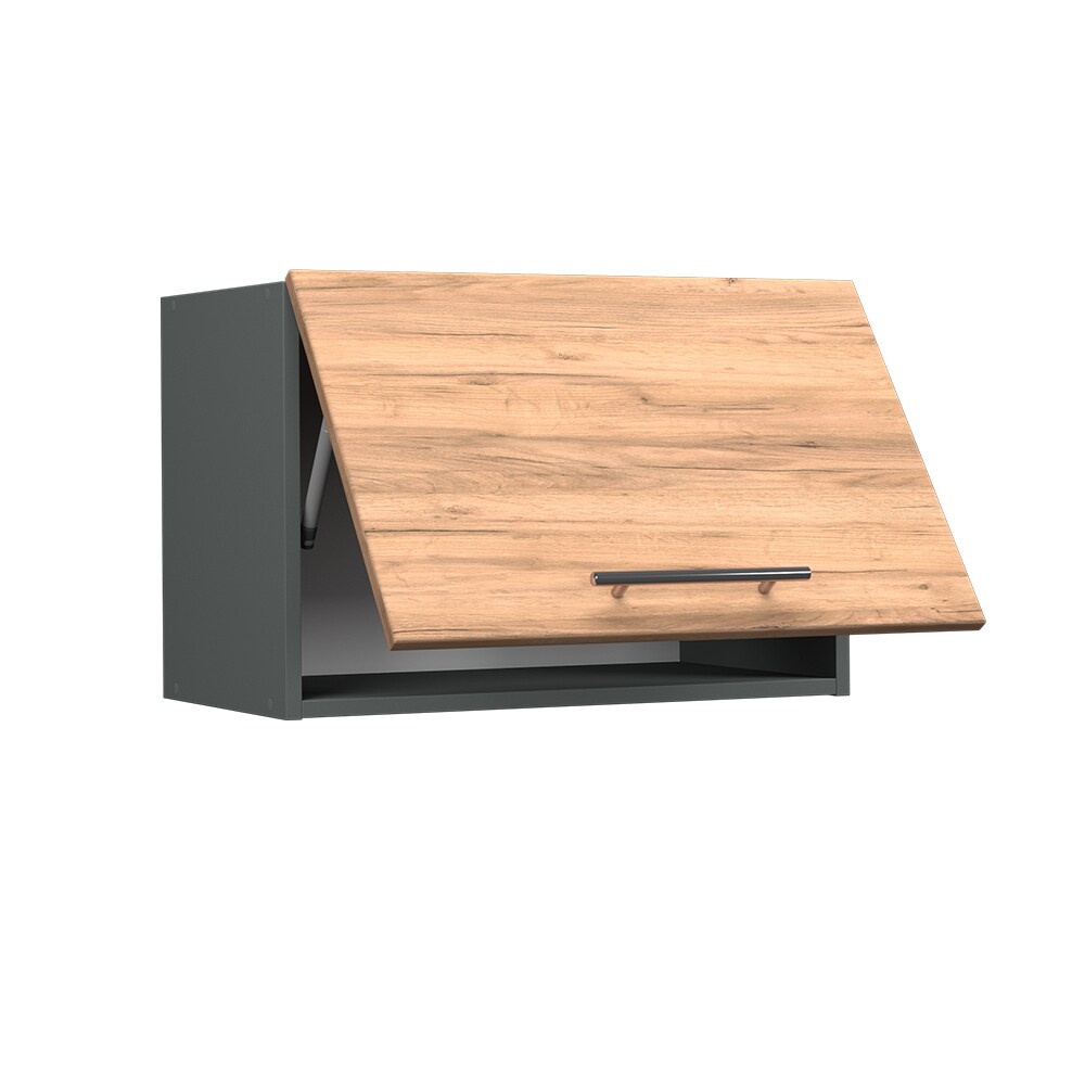 Vicco Hängeschrank Küchenschrank Küchenmöbel Fame-Line Anthrazit Eiche modern 60 cm Küche Einbauküche Hängeschrank Klapptür Dunstabzugshaube Küchenzeile