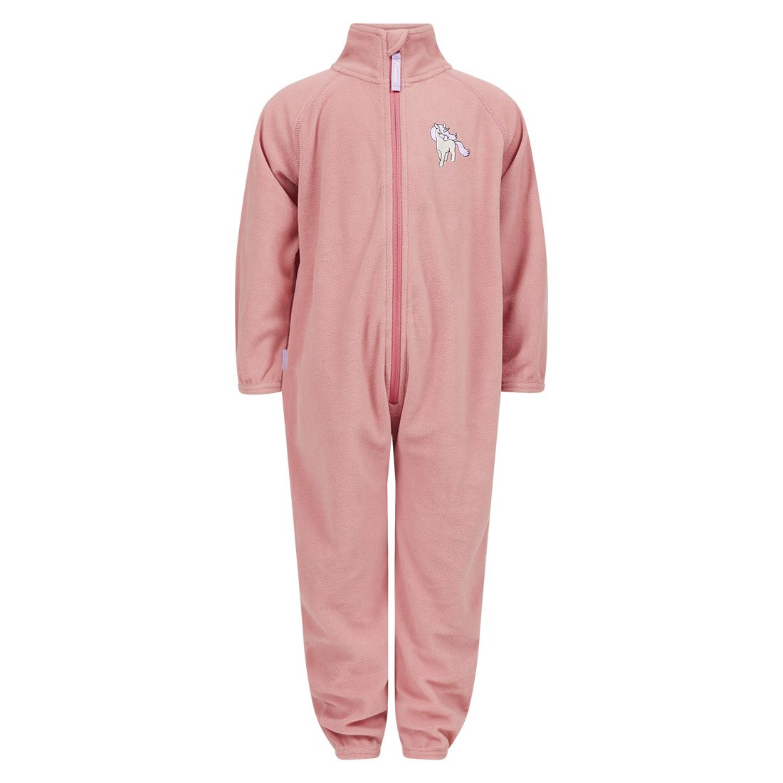 Fleecedress med broderi