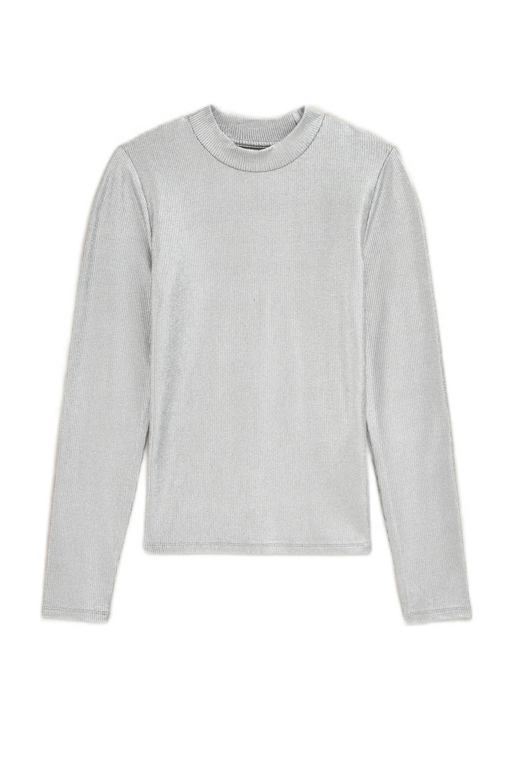 WE Fashion longsleeve zilver