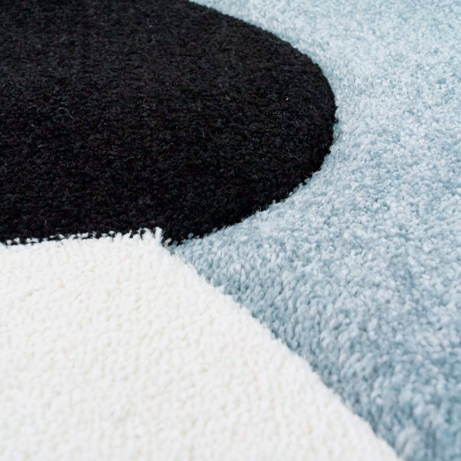 Carpet City Kinderteppich »Bueno Kids 1389« rund 13 mm Höhe Spielteppich, Panda-Bär, 3D-Effekt, Weicher Flor, Pflegeleicht