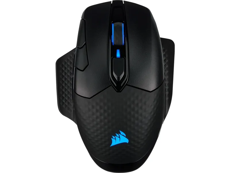 CORSAIR Gaming DARK CORE RGB PRO SE - Mus - optisk - 8 knapper - trådløs, kablet - USB, 2.4 GHz, Bluetooth 4.2 LE - sort