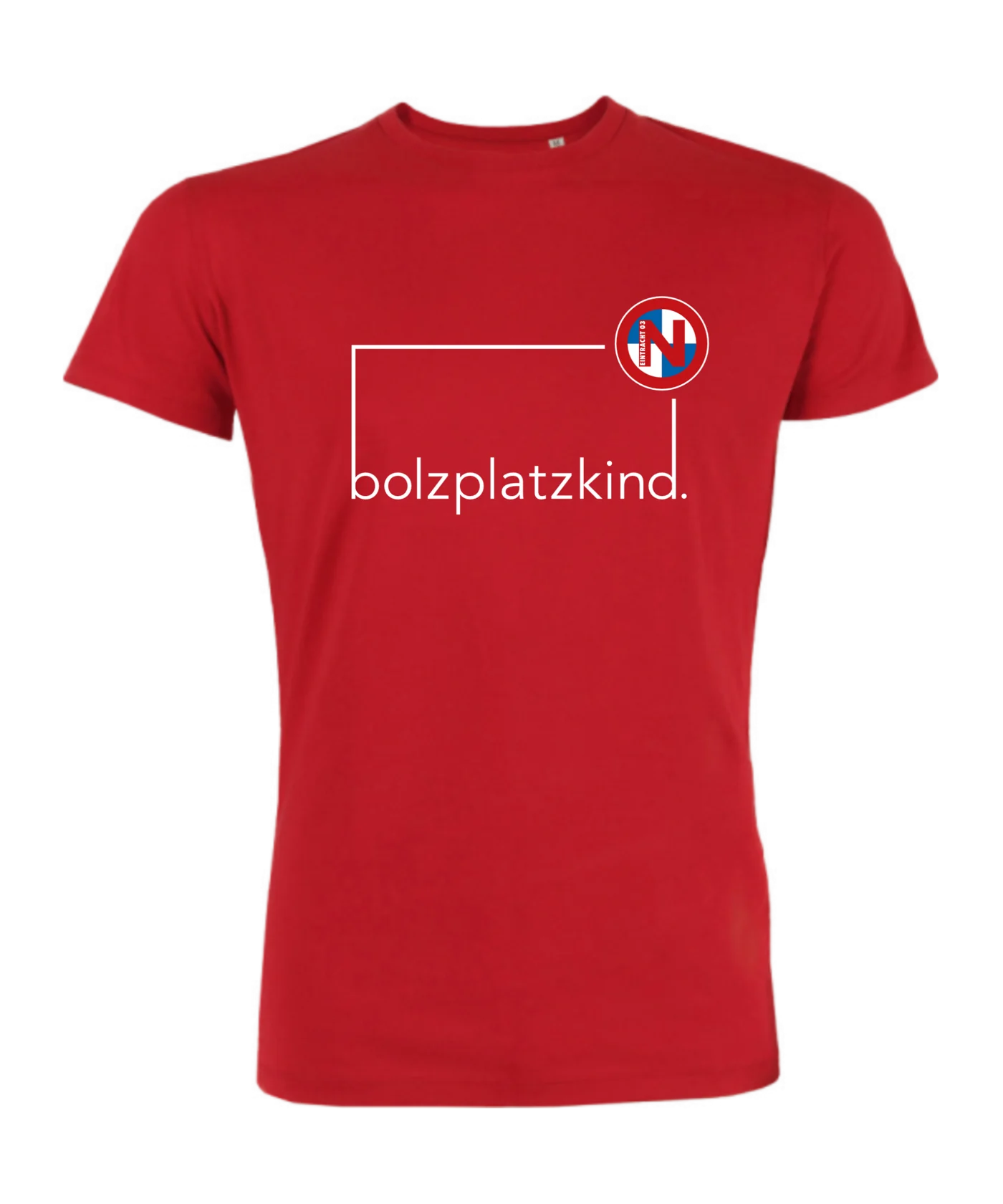 Bolzplatzkind x FC Eintracht Norderstedt T-Shirt Rot Weiss