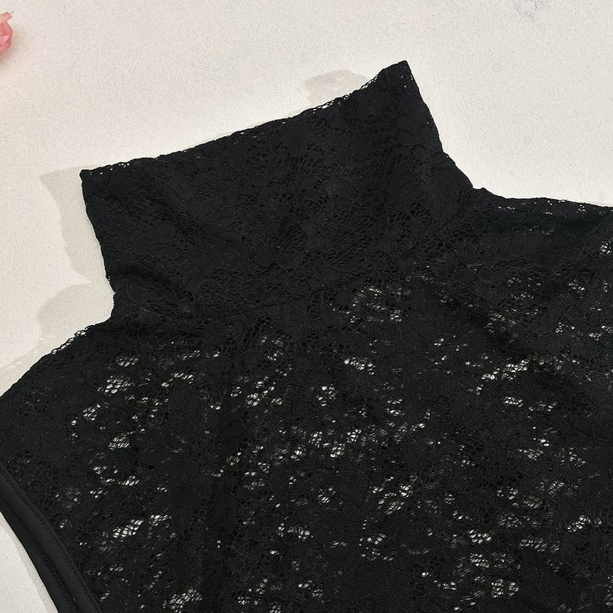 BrickBlack - Set: Mouwloze kanten top + legging