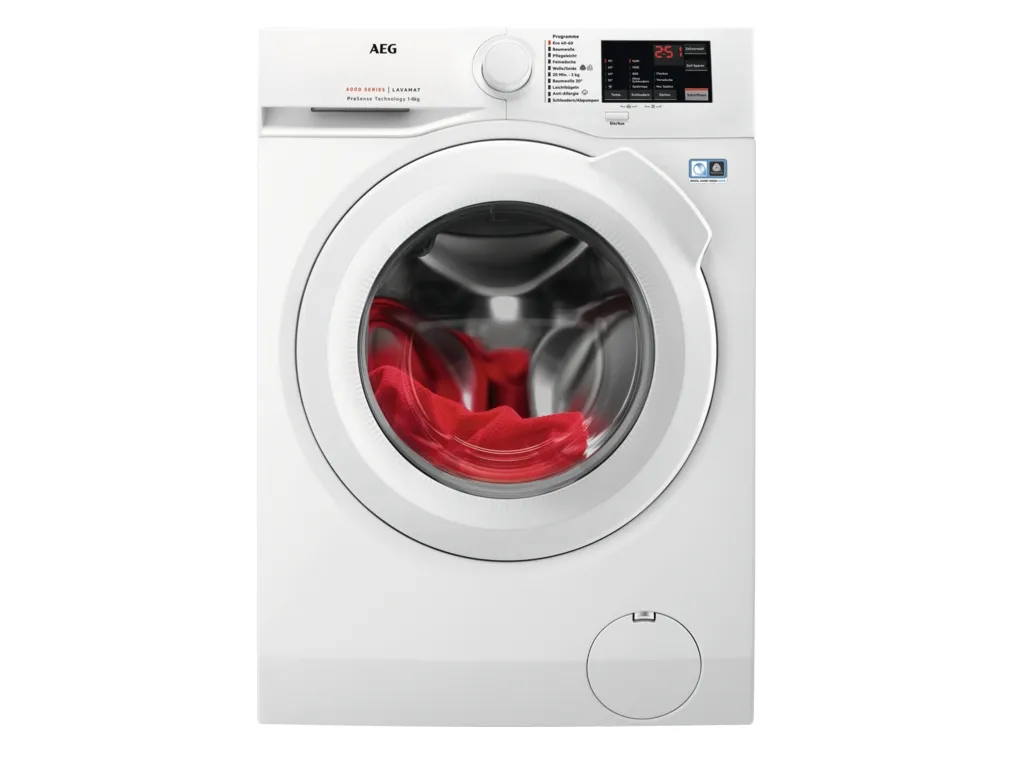 AEG LAVAMAT 6000 Series L6FBF51488 - Vaskemaskine - højde: 85 cm - frontbetjening - 8 kg - 1400 rpm - hvid