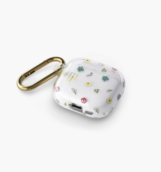 AirPods 4 Hardcase Schutzhülle Abdeckung Recycled   Karabinerhaken (IDCLAPC-G4-507) - Petit Floral