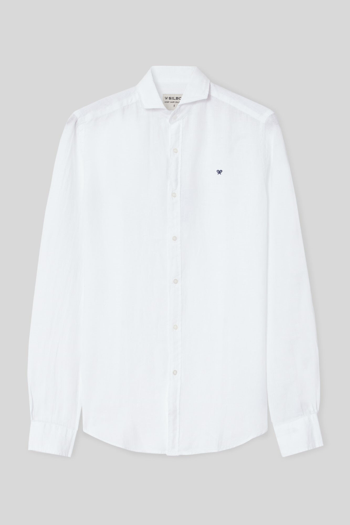 Camisa esportiva branca de linho natural - Branca