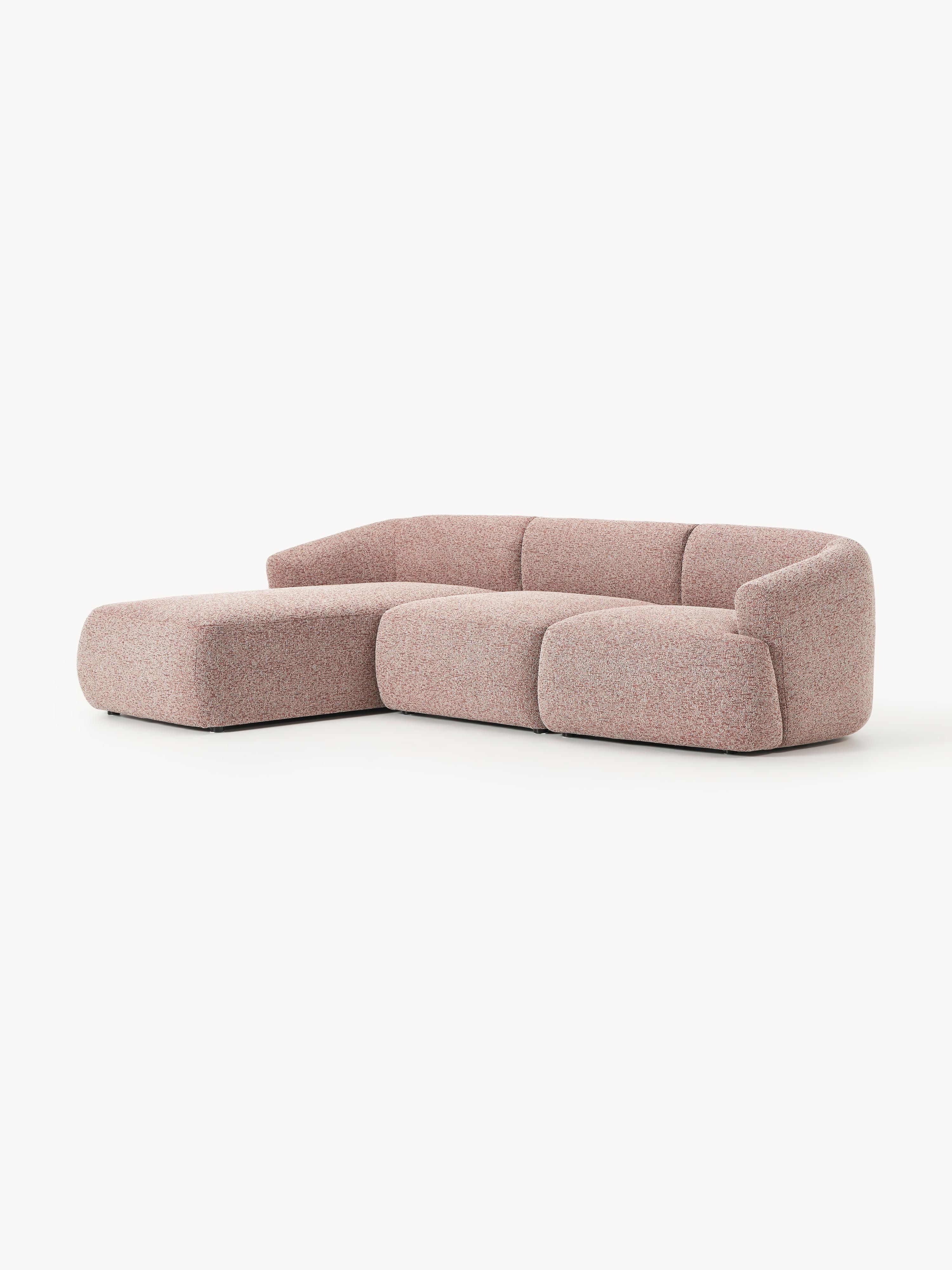 Modulaire bouclé hoekbank Sofia (3-zits)