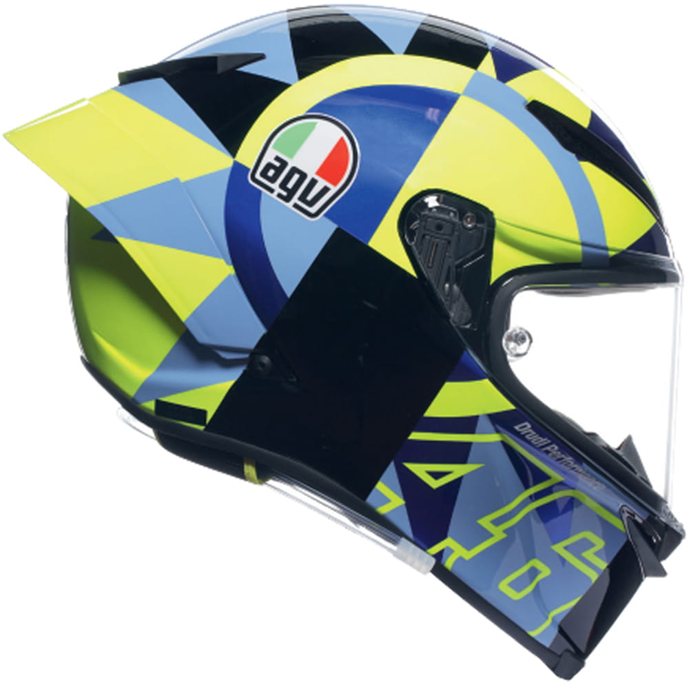 AGV - Casque Pista GP RR Soleluna 2022 Bleu / Jaune