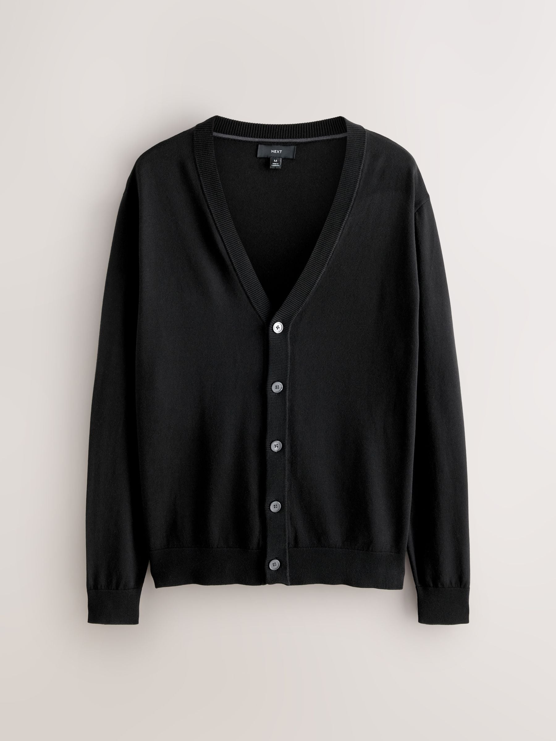 Zwart - Regular-fit vest met hoog katoengehalte