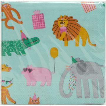 HEMA Servetten 24X24 Party Animal 20 Stuks