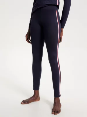 Calças legging de banho REPREVE de comprimento total e modelo discreto.