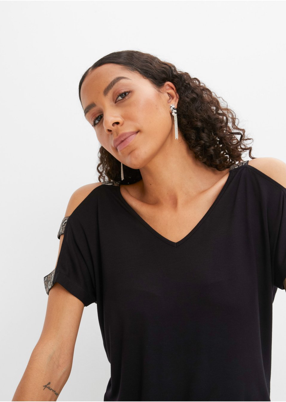 T-shirt avec application de sequins