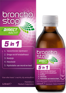 Bronchostop Direct Nacht 5-in-1 Hoestdrank 120ML