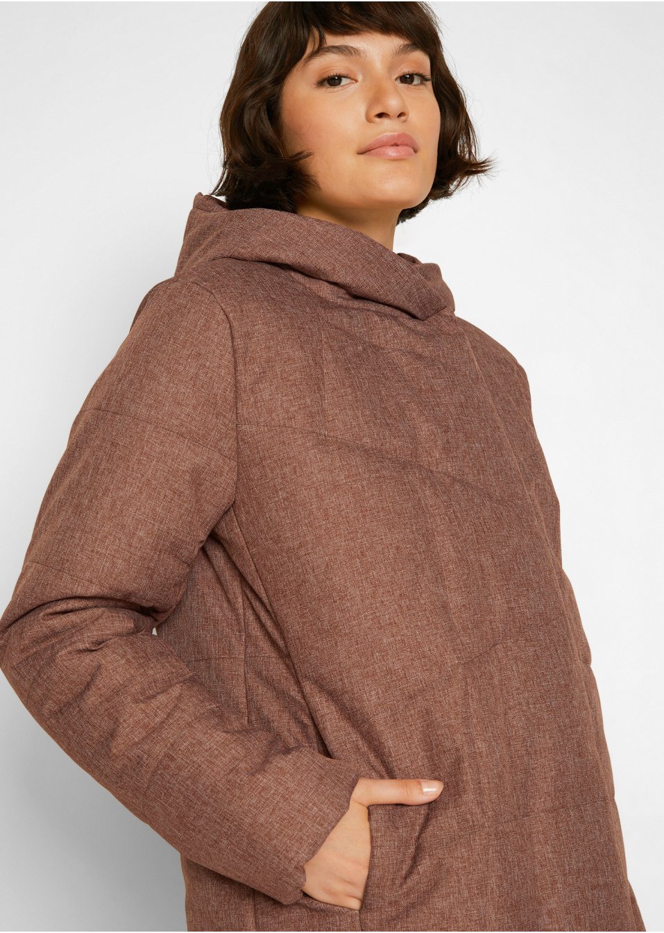 Manteau matelassé, forme en O