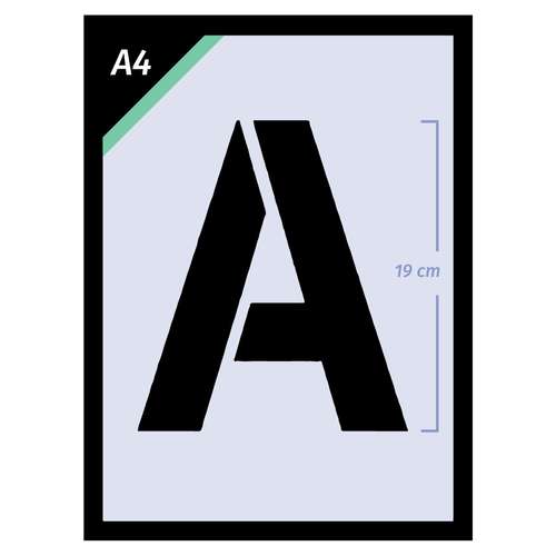 Qbix Alphabet Schablonen-Sets