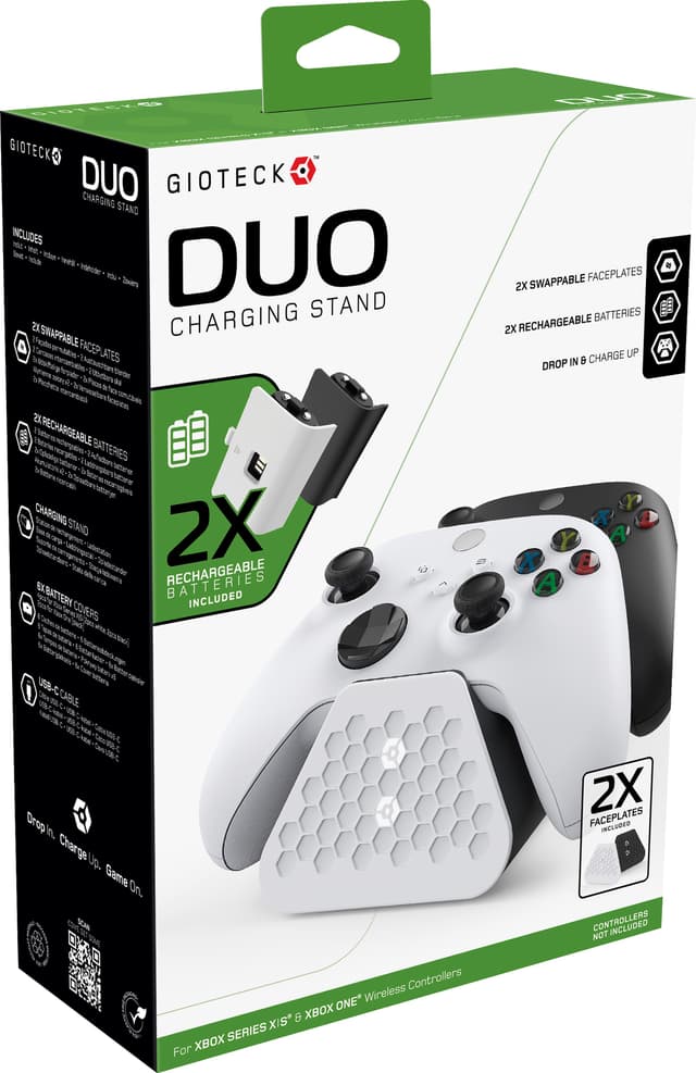 Gioteck Duo Xbox opladningsbase til kontrollere.