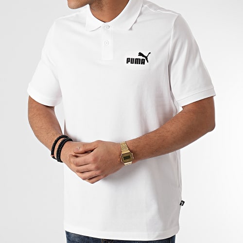 Polo Manches Courtes Essential Logo Pique 586674 Ecru