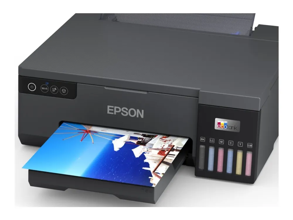 Epson EcoTank L8050 - Printer - farve - blækprinter - ITS - A4 - 5760 x 1440 dpi - op til 8 spm (mono) / op til 8 spm (farve) - Wi-Fi(n)