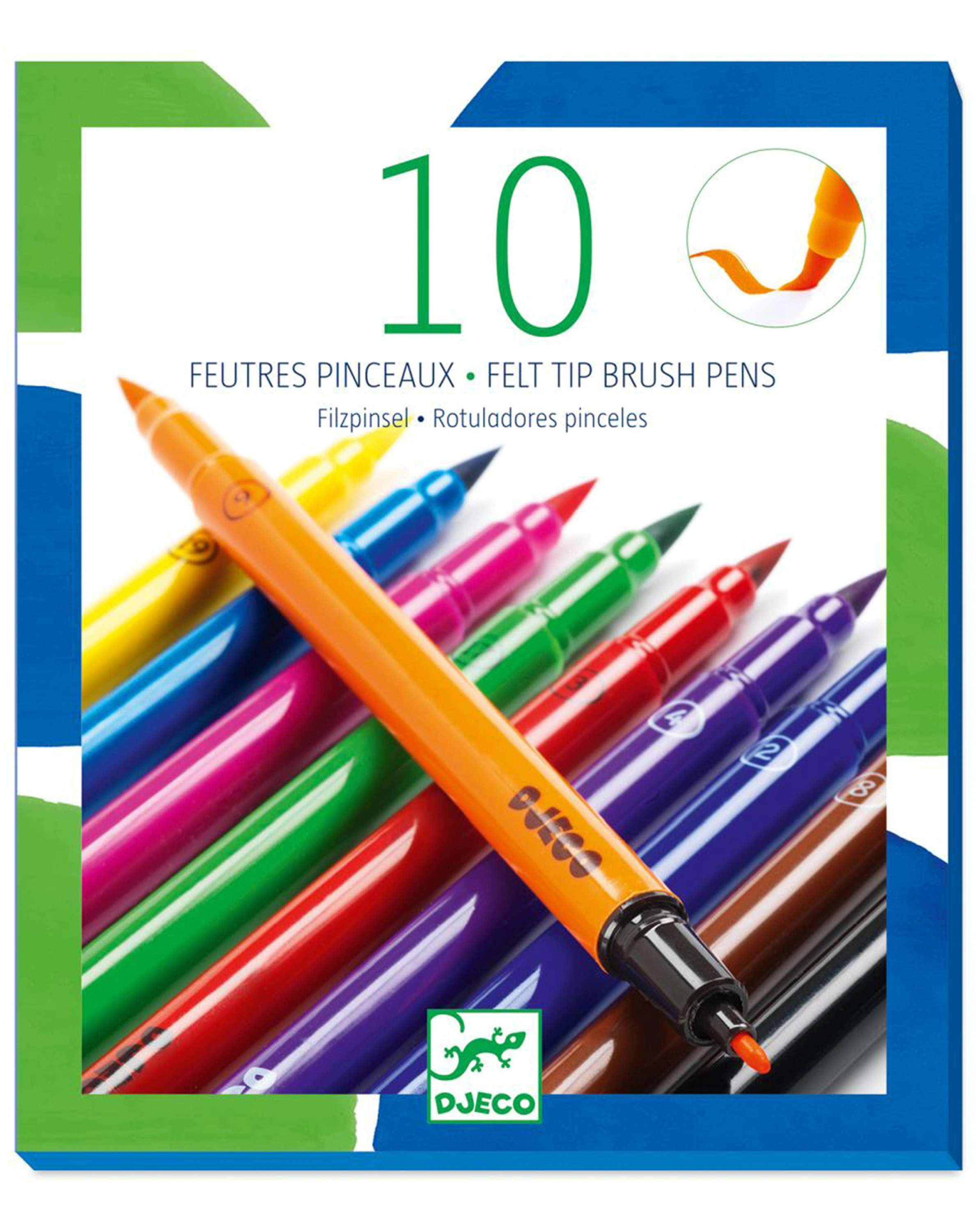 Pinsel-Filzstifte-Set CLASSIC mit 10 Farben