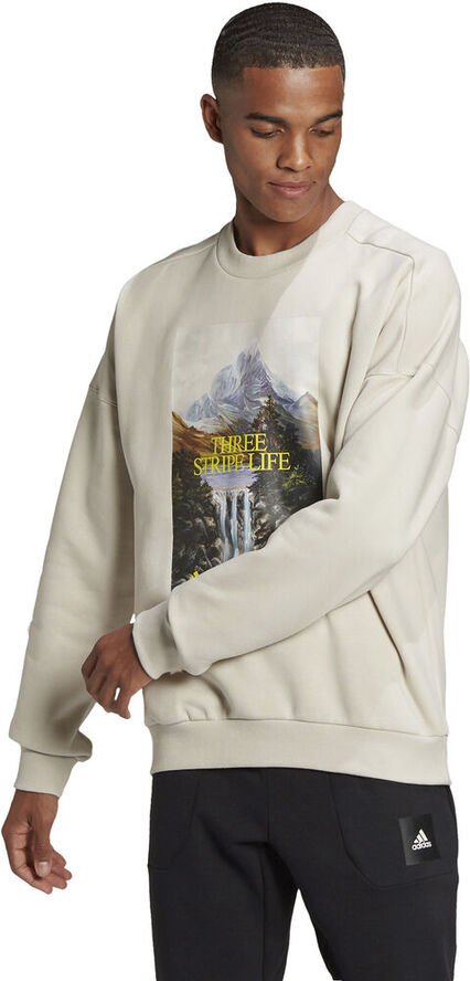 adidas adidas Sportswear Mountain Graphic trøje Hvid